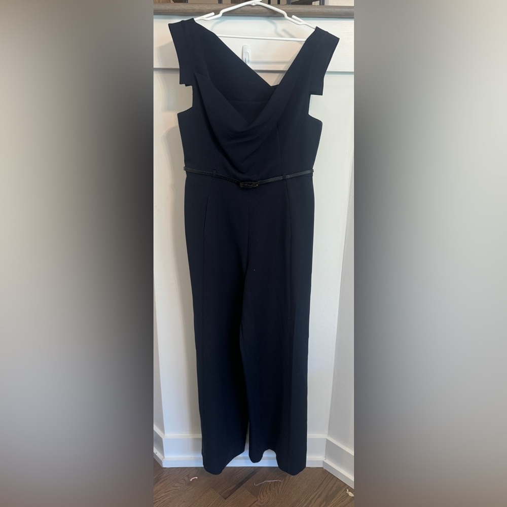 Black Halo Jackie O Navy Jumpsuit